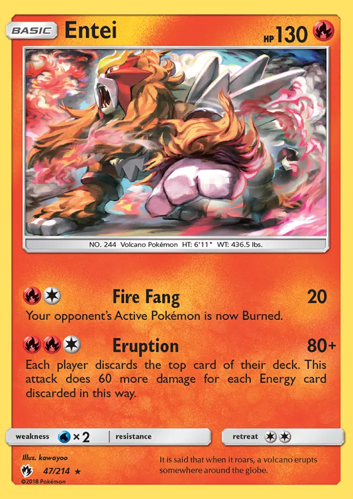 Entei, Lost Thunder #47