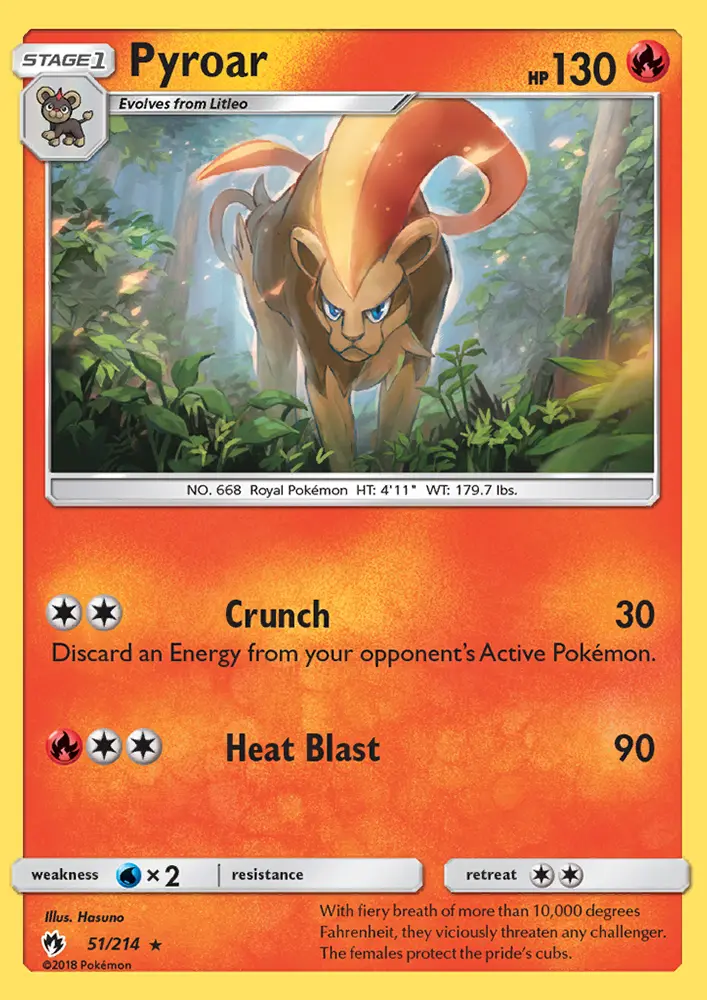 Pyroar, Lost Thunder #51