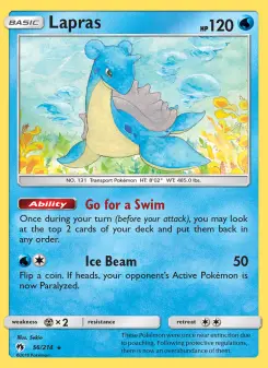 Lapras, Lost Thunder #56/214