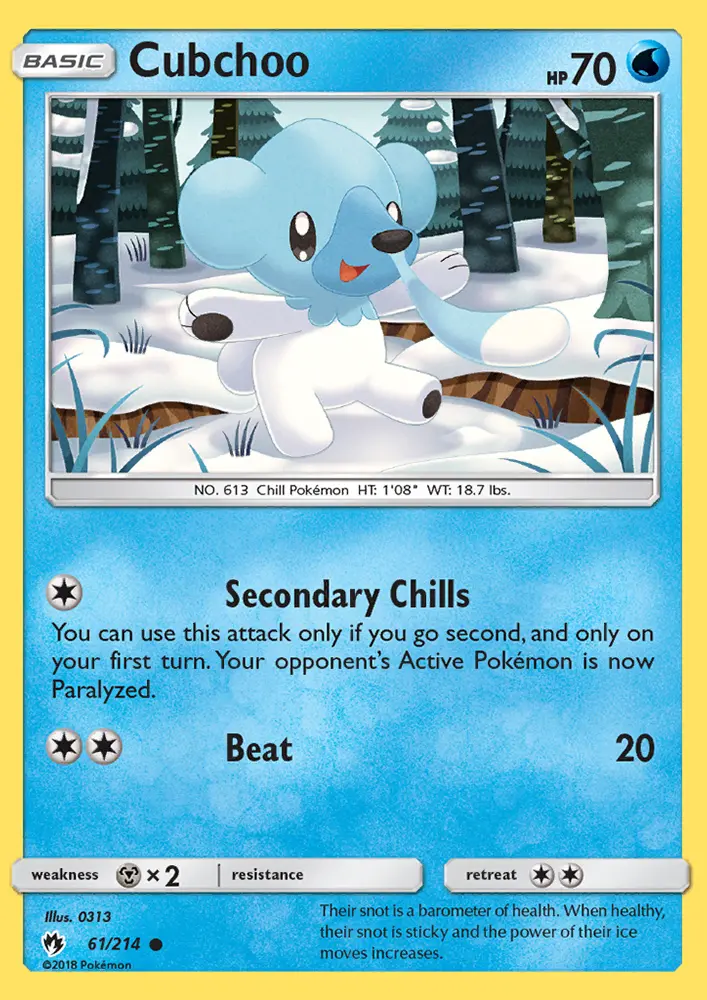 Cubchoo, Lost Thunder #61