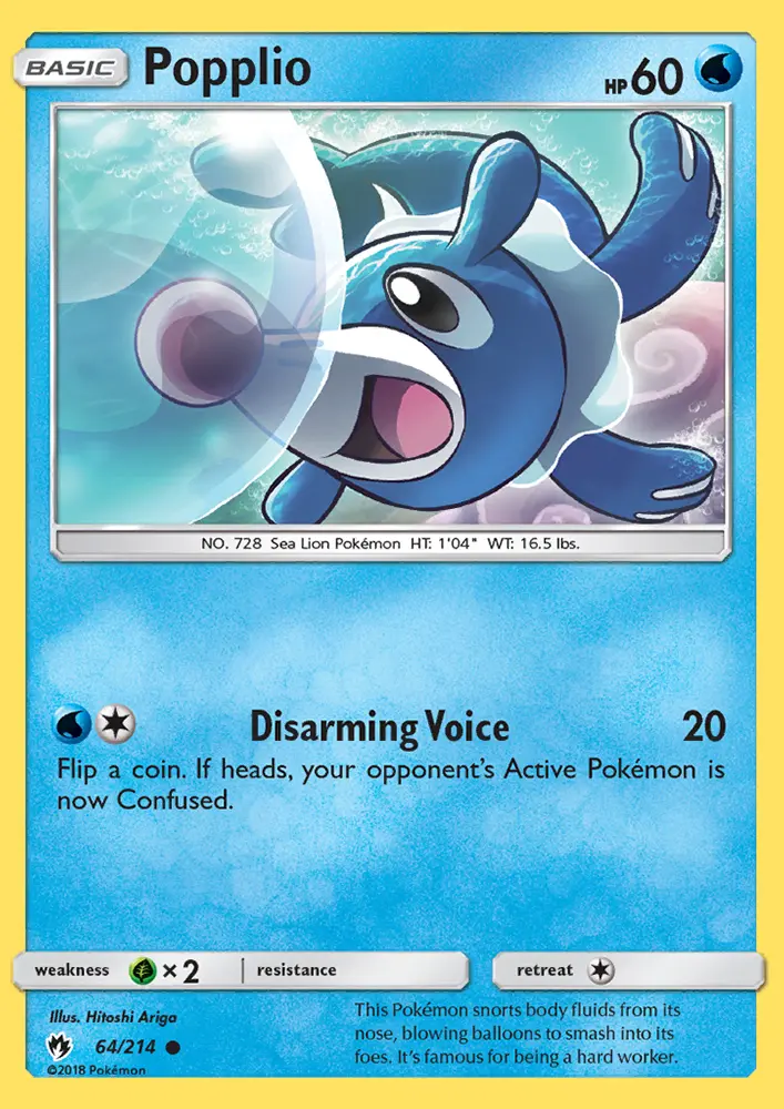 Popplio, Lost Thunder #64