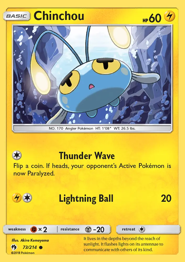 Chinchou, Lost Thunder #73