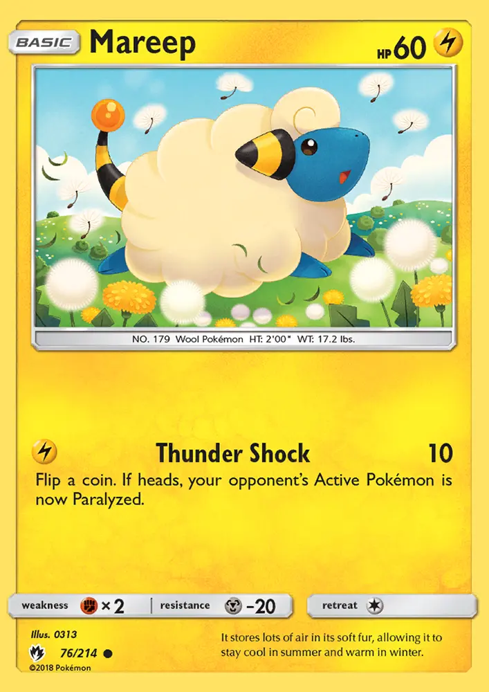 Mareep, Lost Thunder #76