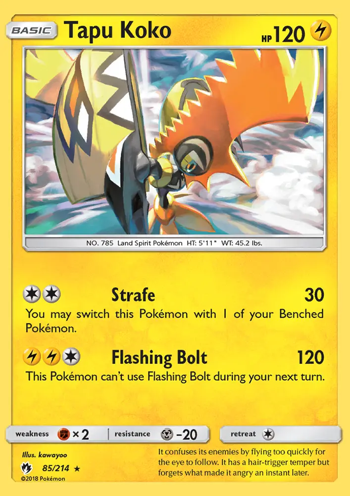 Tapu Koko, Lost Thunder #85