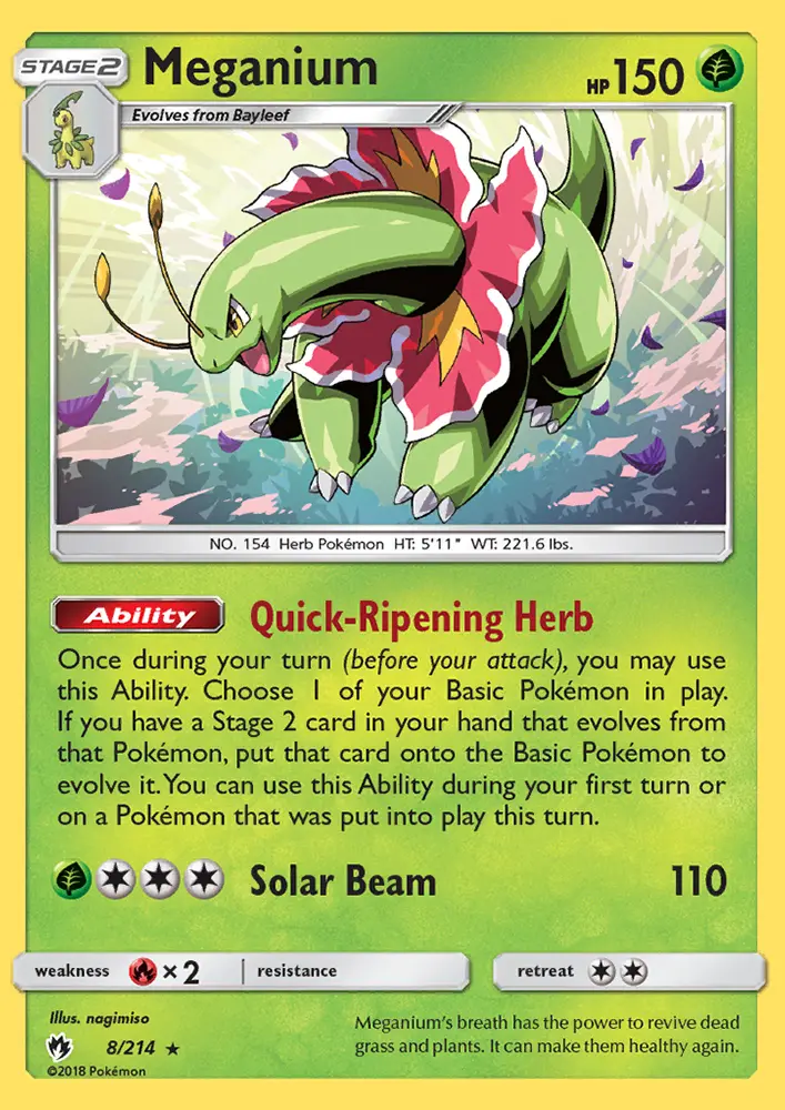 Meganium, Lost Thunder #8
