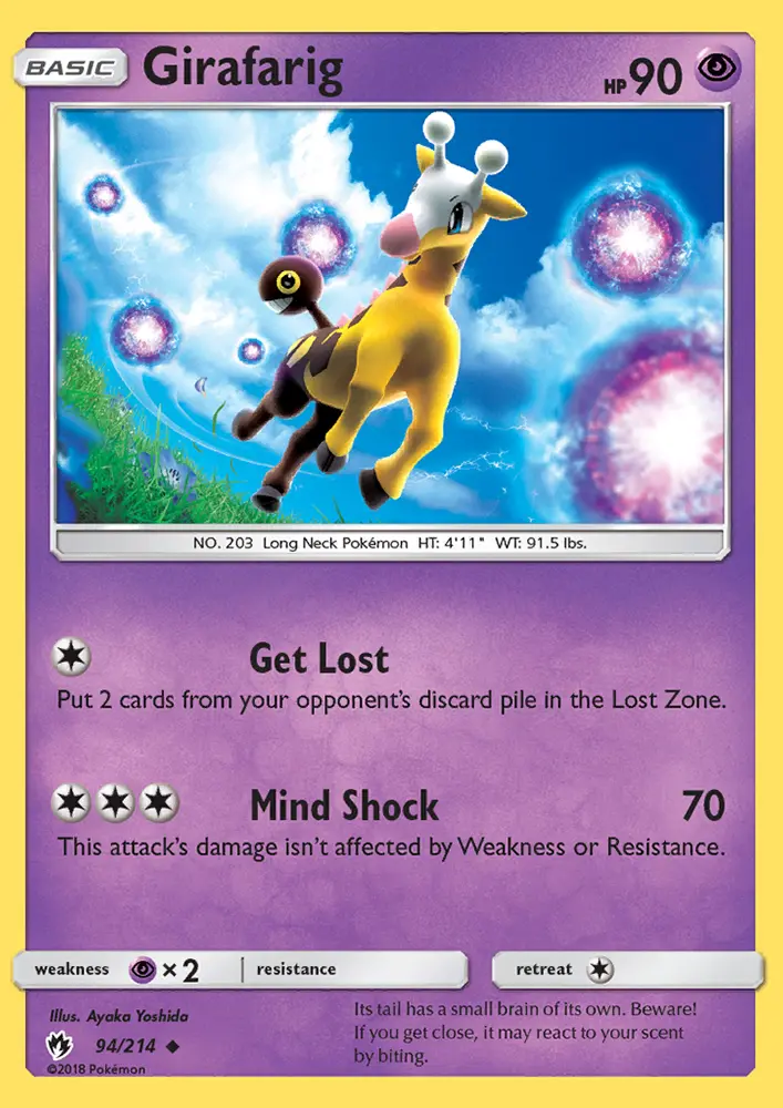 Girafarig, Lost Thunder #94