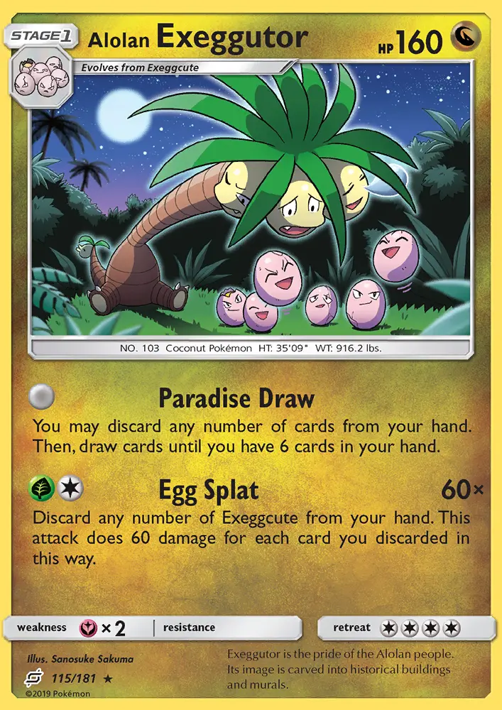 Alolan Exeggutor, Team Up #115
