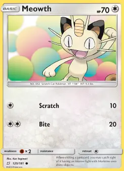 Meowth, Team Up #125/181