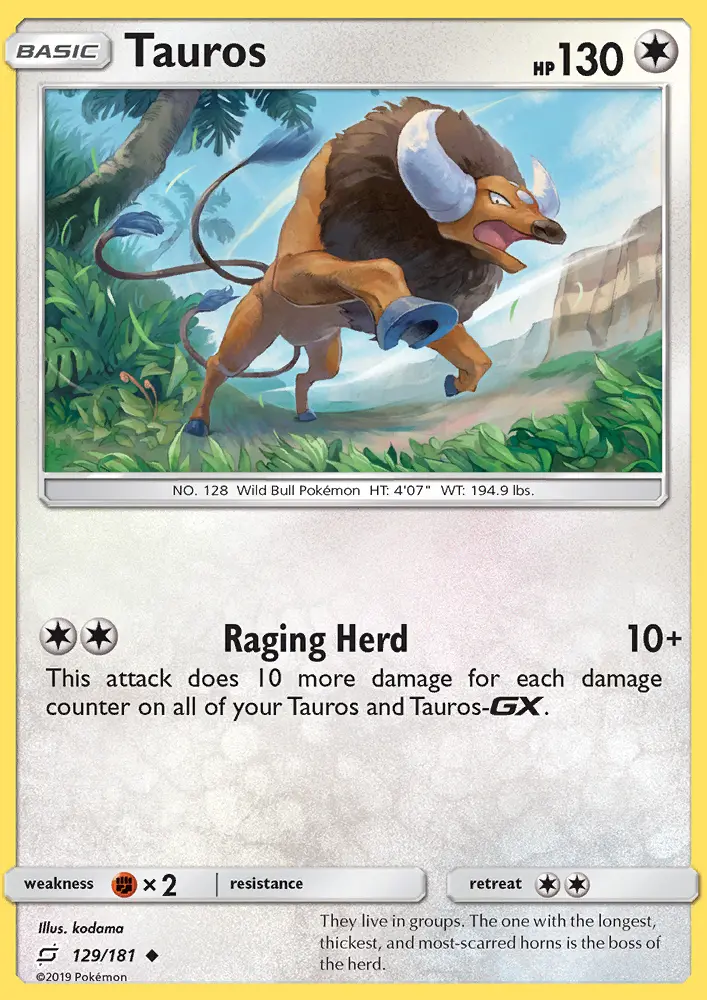 Tauros, Team Up #129