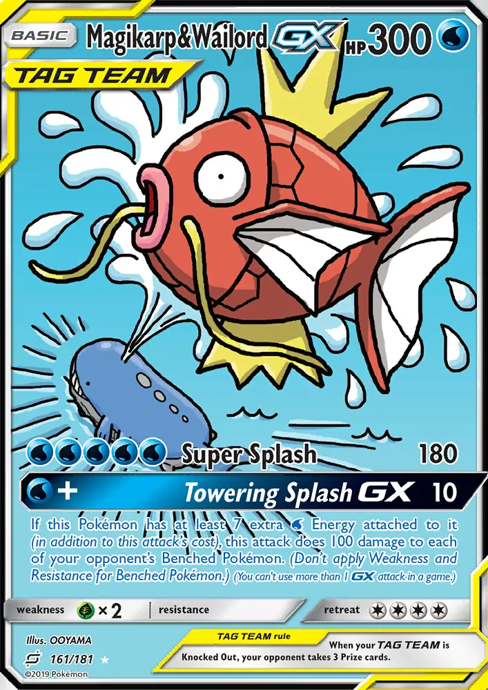 Magikarp & Wailord GX, Team Up #161