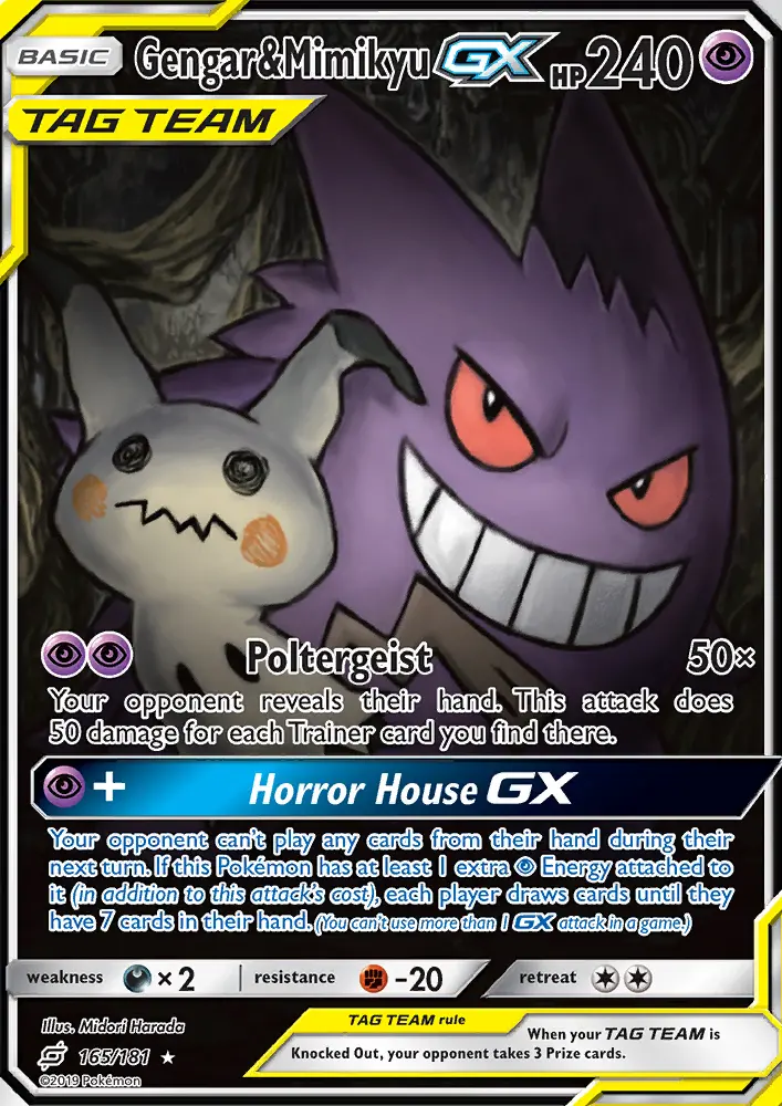 Gengar & Mimikyu GX, Team Up #165