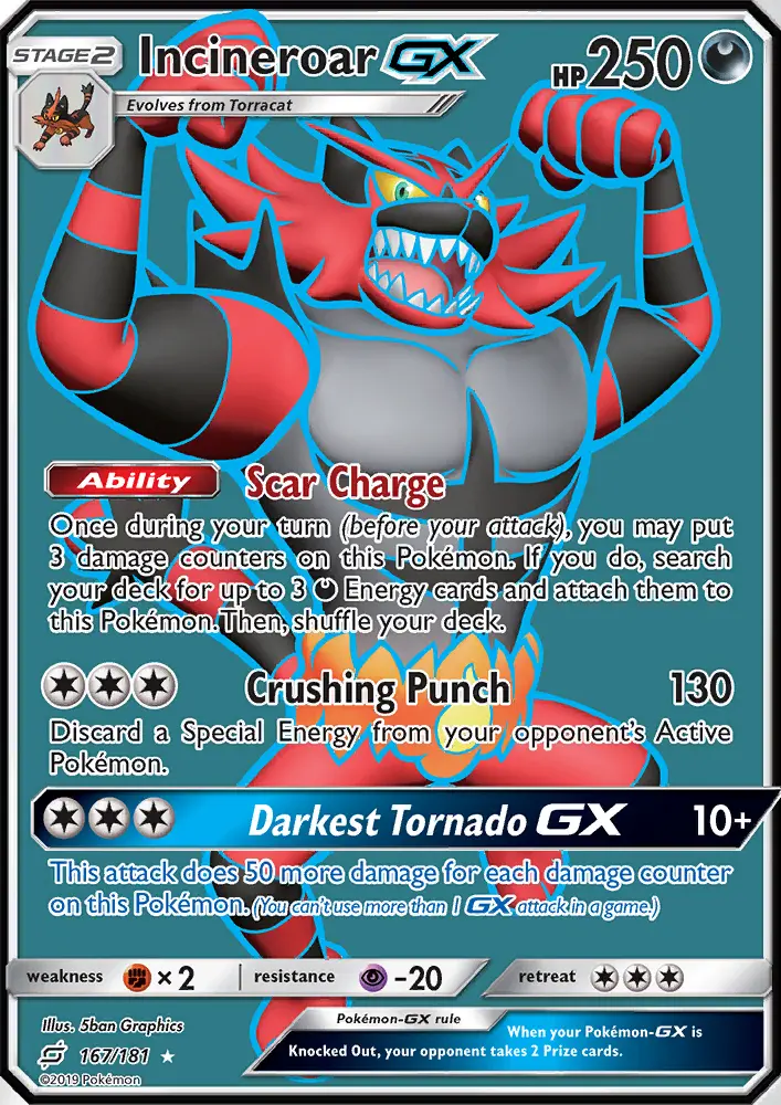 Incineroar GX, Team Up #167