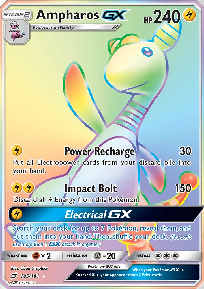 Ampharos GX, Team Up #185