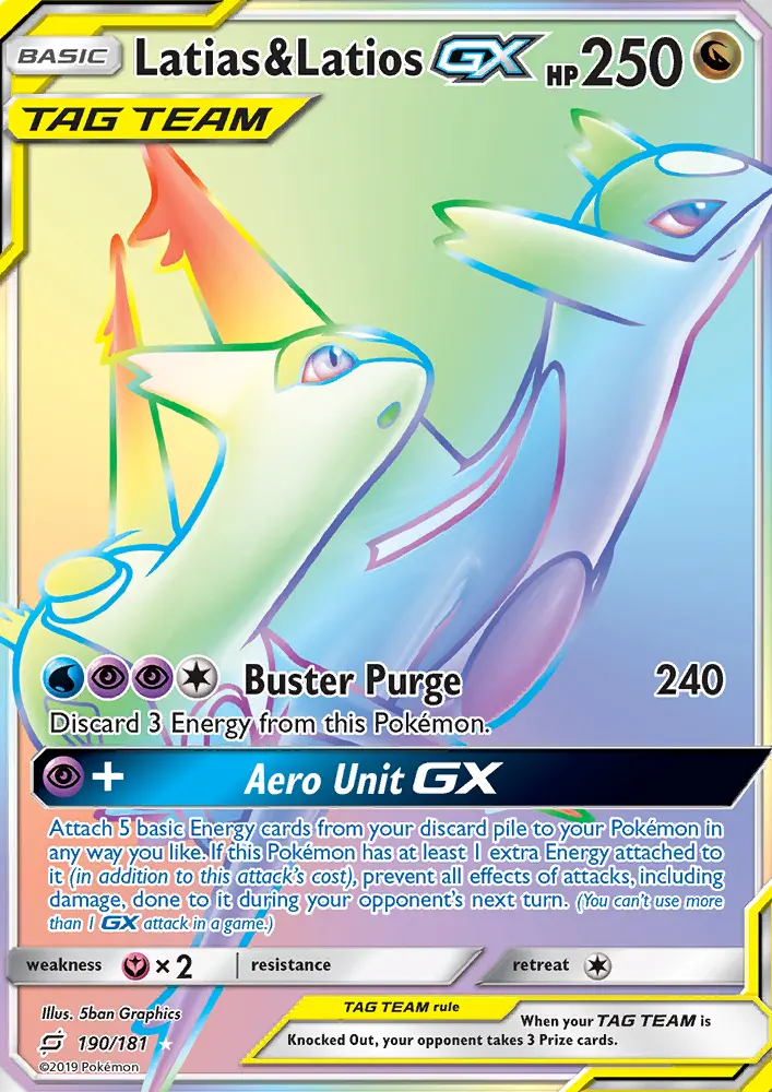 Latias & Latios GX, Team Up #190