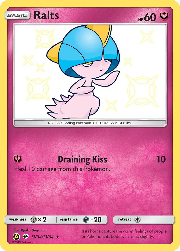 Ralts, Hidden Fates Shiny Vault #SV34