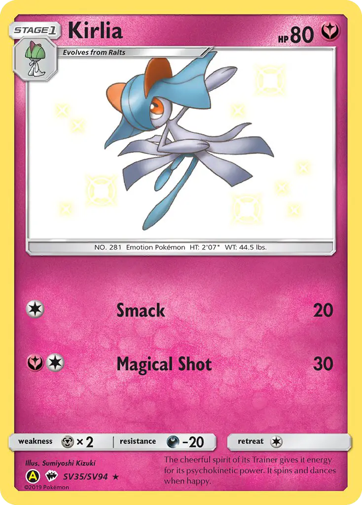 Kirlia, Hidden Fates Shiny Vault #SV35