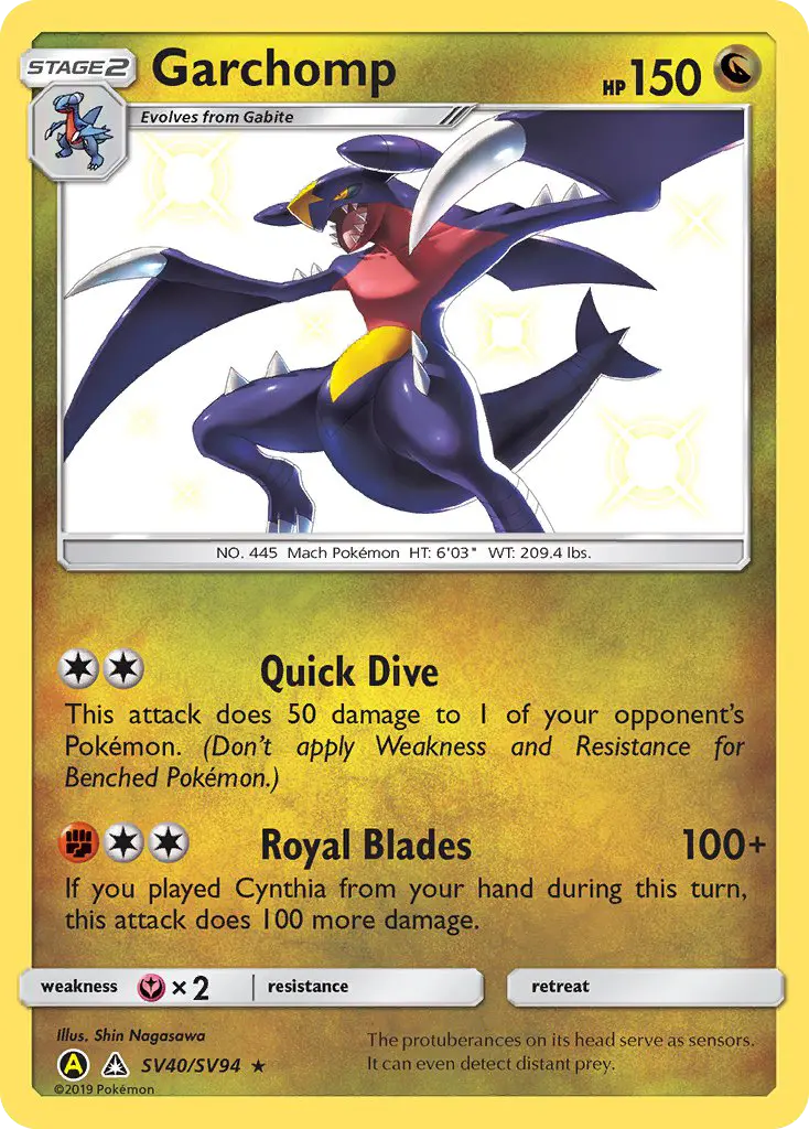 Garchomp, Hidden Fates Shiny Vault #SV40