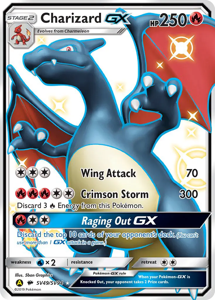 Charizard-GX, Hidden Fates Shiny Vault #SV49