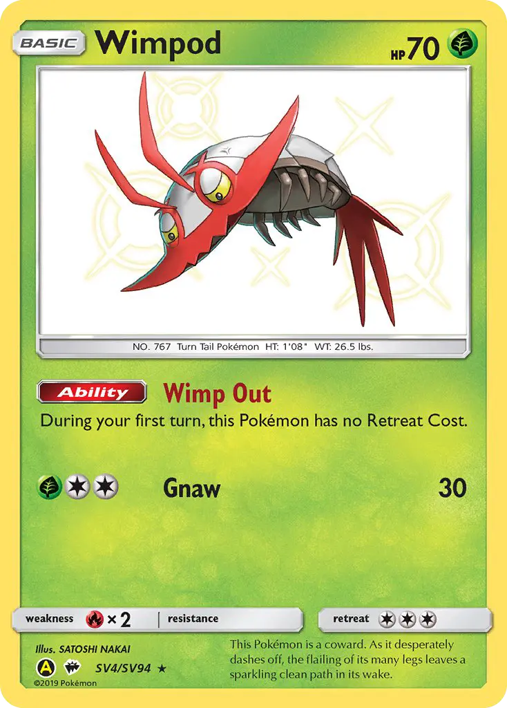 Wimpod, Hidden Fates Shiny Vault #SV4