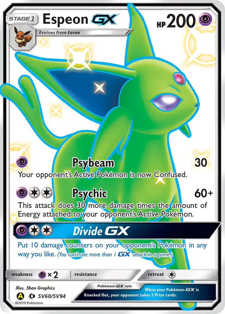 Espeon-GX, Hidden Fates Shiny Vault #SV60