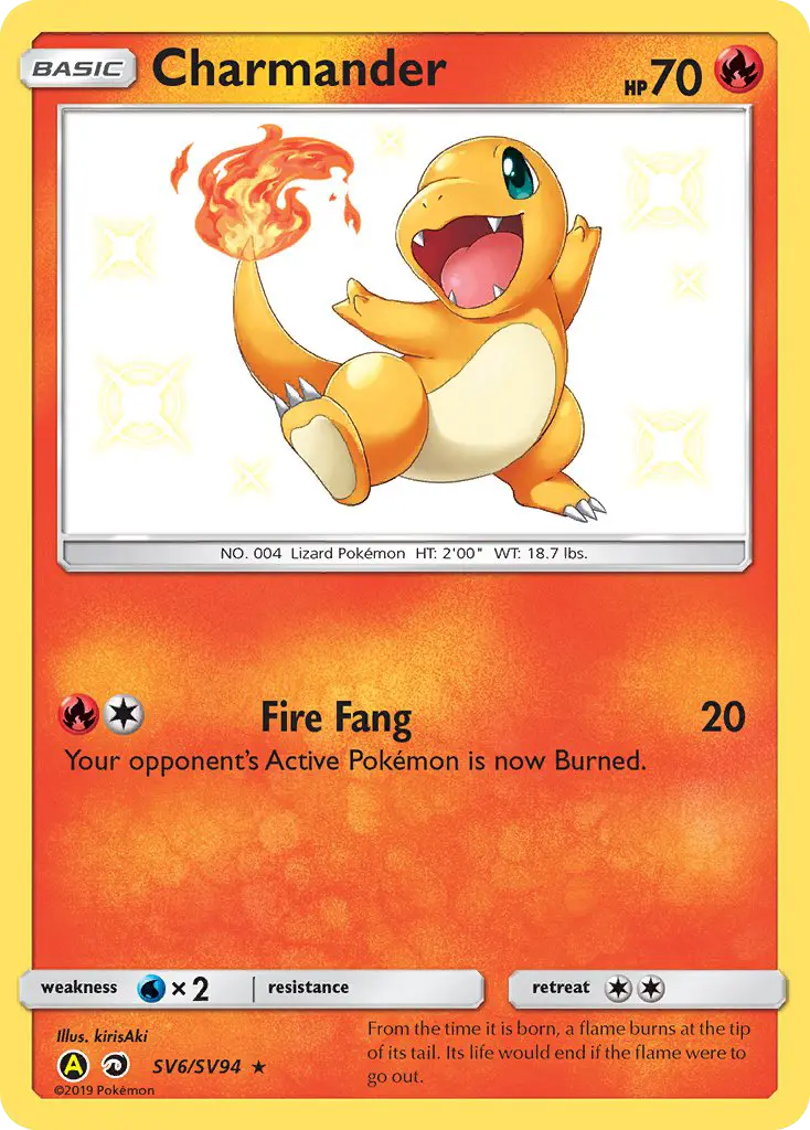 Charmander, Hidden Fates Shiny Vault #SV6