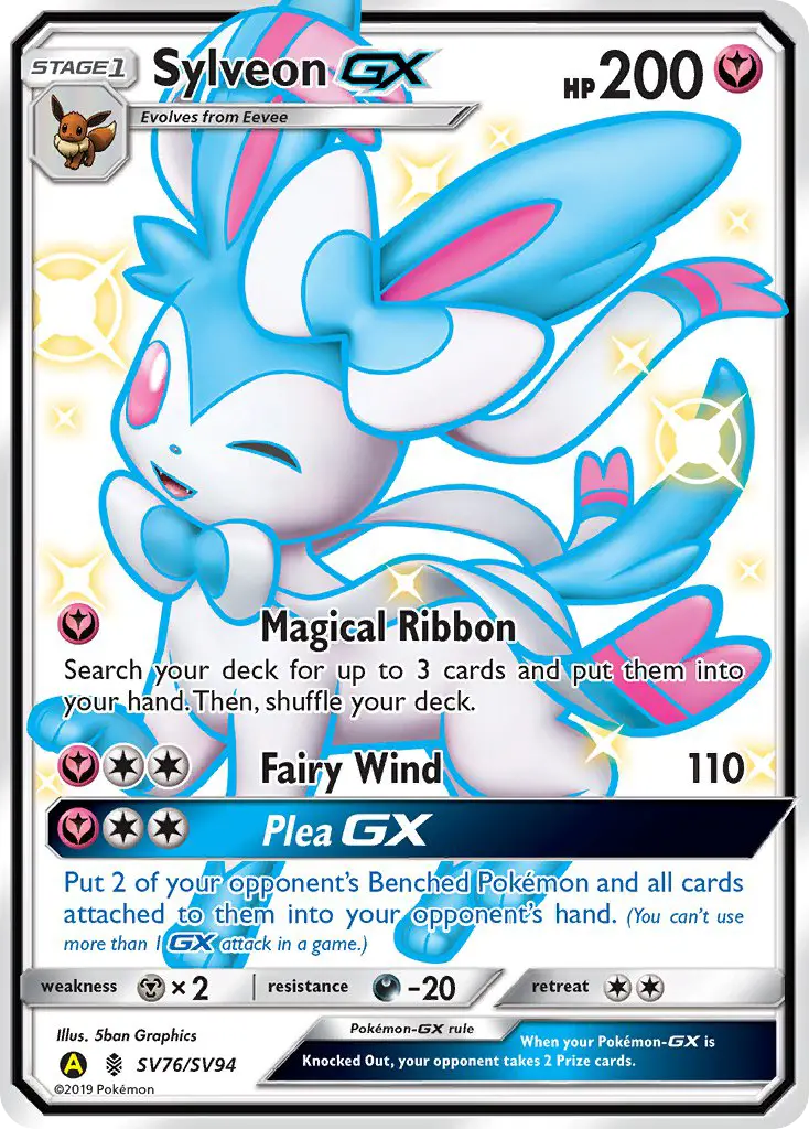 Sylveon-GX, Hidden Fates Shiny Vault #SV76