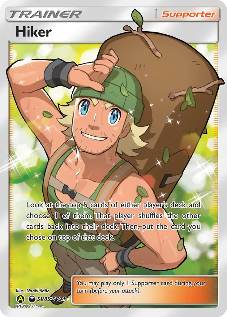 Hiker, Hidden Fates Shiny Vault #SV85