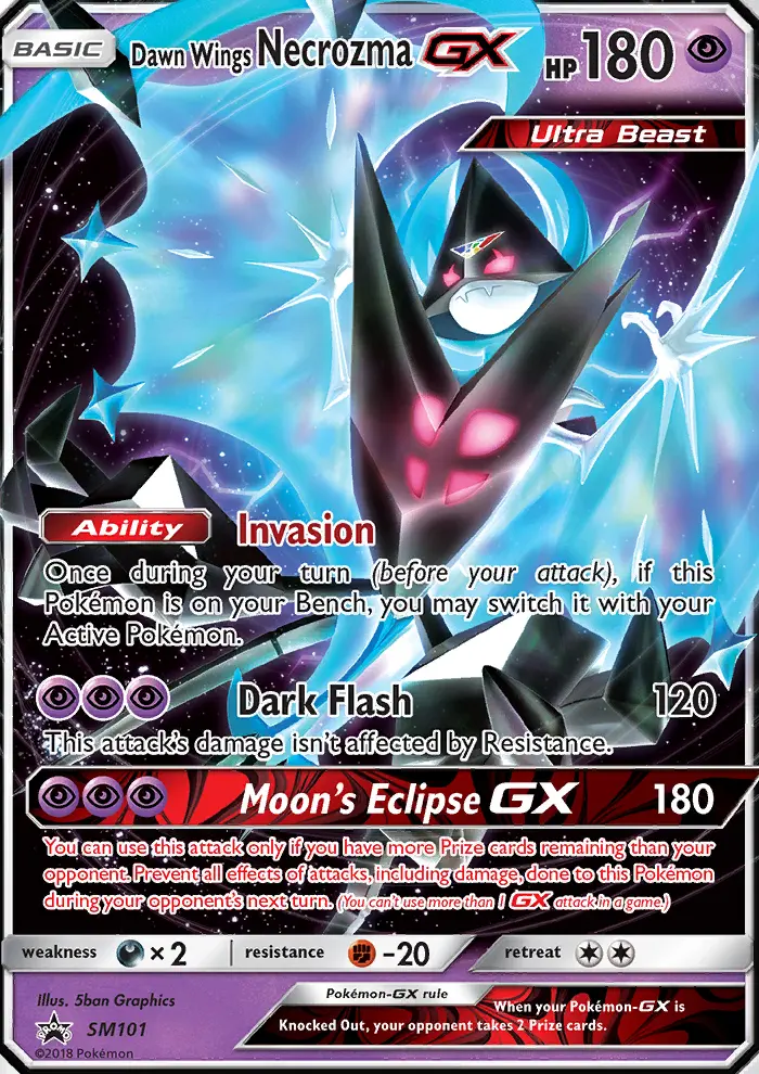 Dawn Wings Necrozma GX, SM Black Star Promos #SM101
