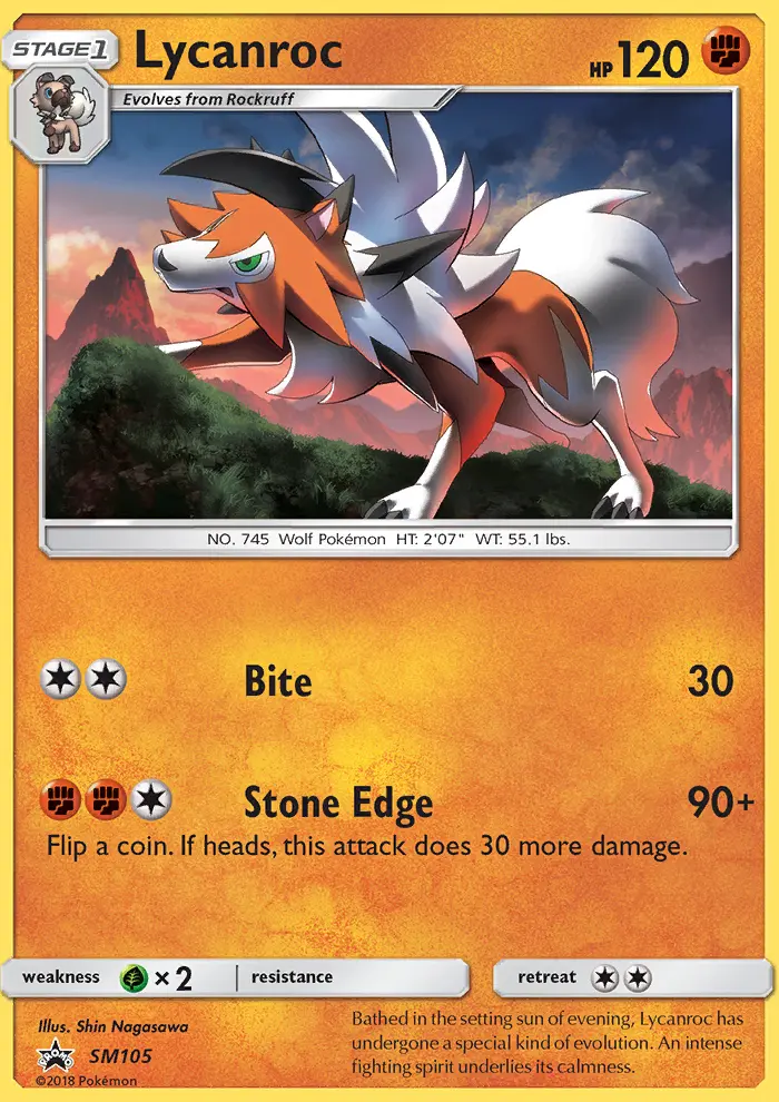 Lycanroc, SM Black Star Promos #SM105