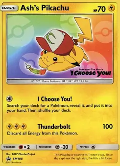 Ash's Pikachu, SM Black Star Promos #SM108