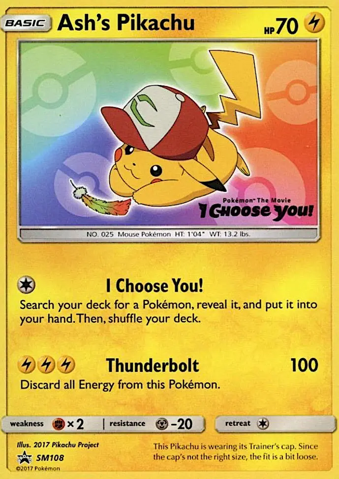 Ash's Pikachu, SM Black Star Promos #SM108