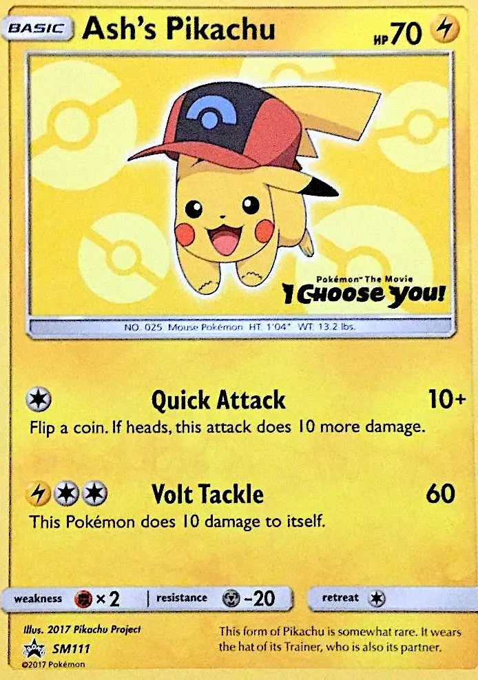 Ash's Pikachu, SM Black Star Promos #SM111