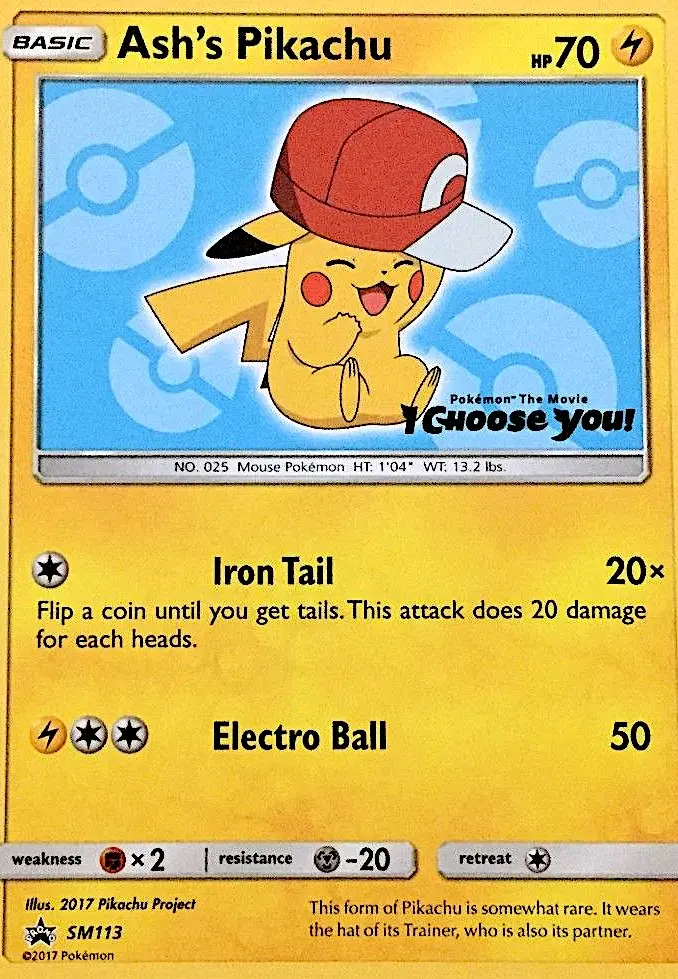 Ash's Pikachu, SM Black Star Promos #SM113
