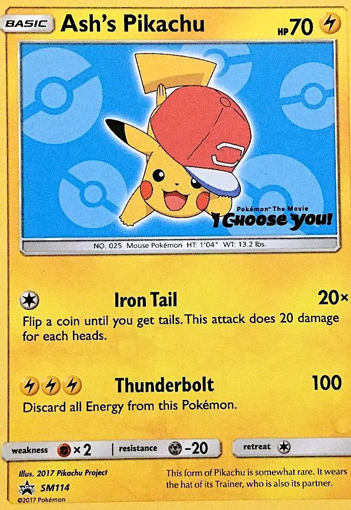 Ash's Pikachu, SM Black Star Promos #SM114