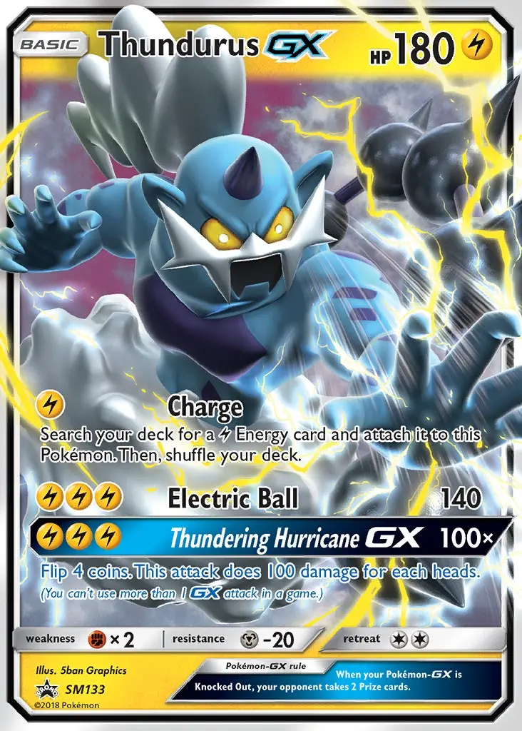 Thundurus GX, SM Black Star Promos #SM133