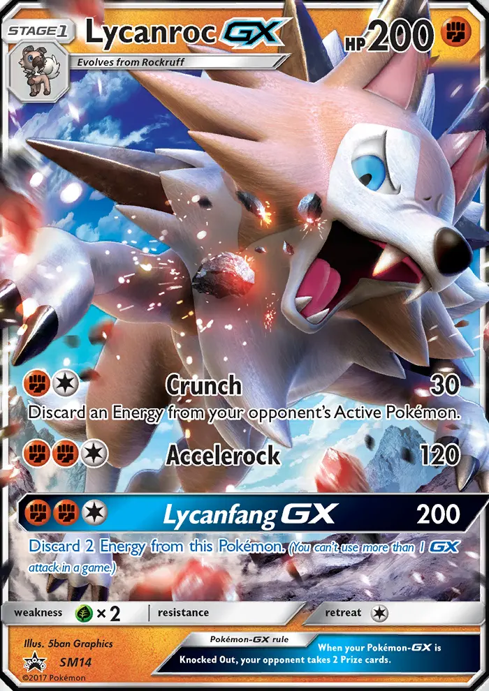 Lycanroc GX, SM Black Star Promos #SM14