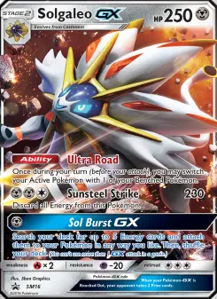Solgaleo GX, SM Black Star Promos #SM16