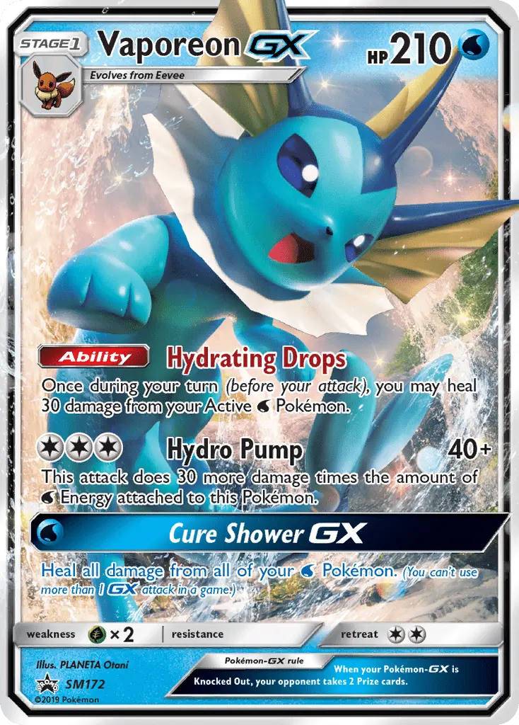 Vaporeon GX, SM Black Star Promos #SM172