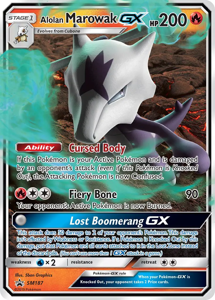 Alolan Marowak GX, SM Black Star Promos #SM187