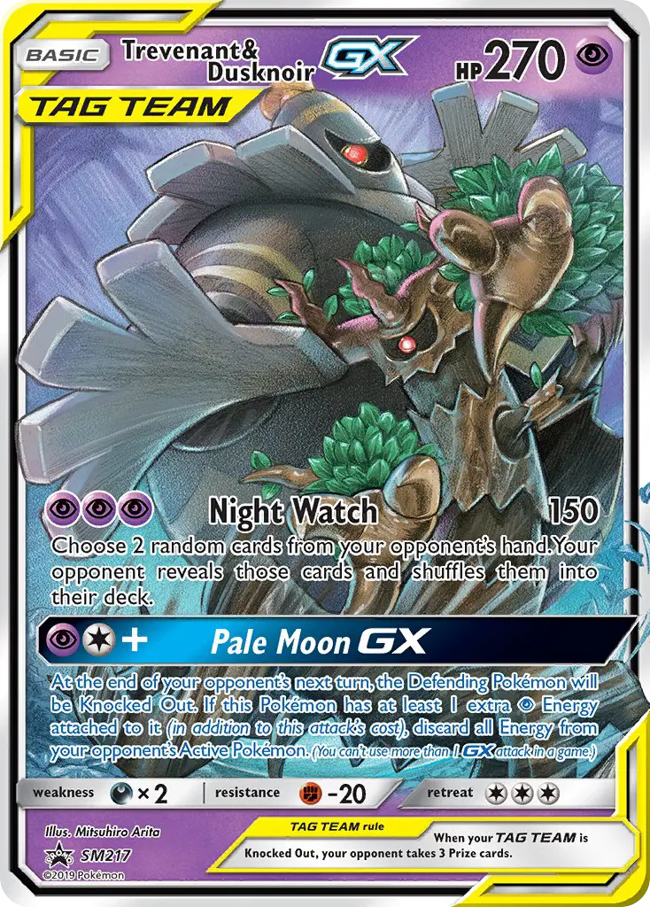 Trevenant & Dusknoir GX, SM Black Star Promos #SM217