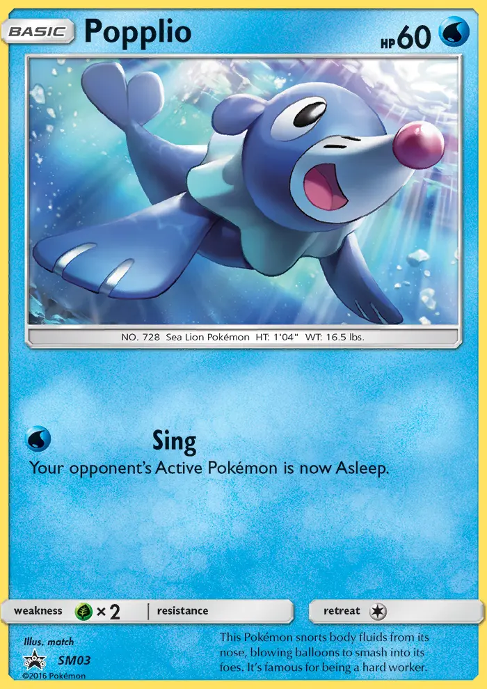 Popplio, SM Black Star Promos #SM3