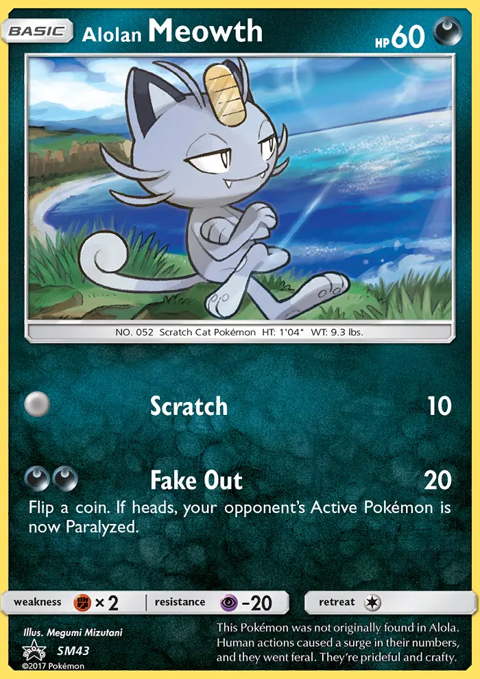 Alolan Meowth, SM Black Star Promos #SM43