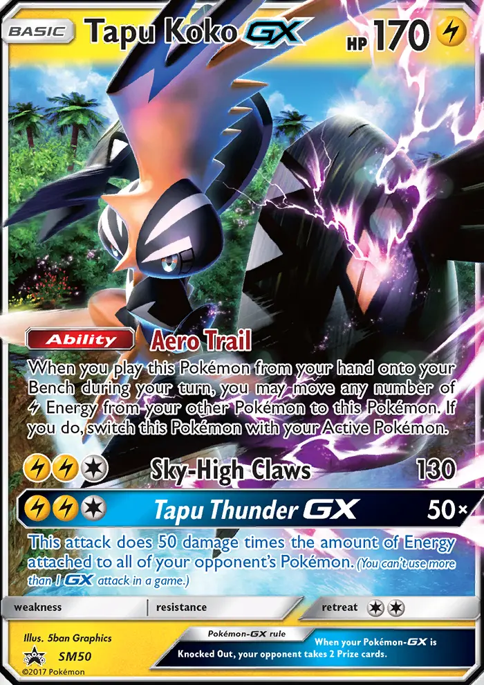 Tapu Koko GX, SM Black Star Promos #SM50