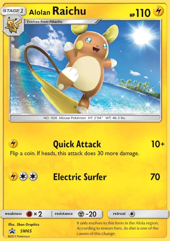 Alolan Raichu, SM Black Star Promos #SM65