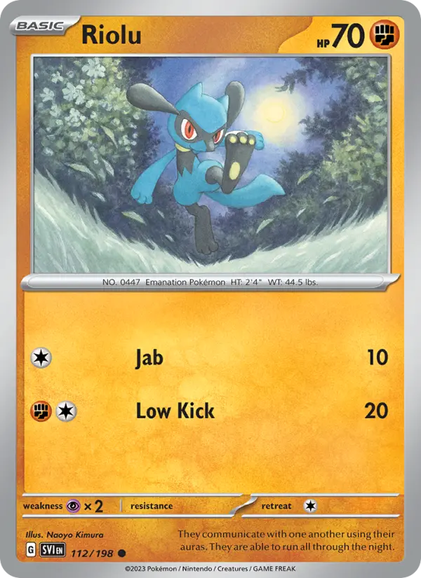 Riolu, Scarlet & Violet #112