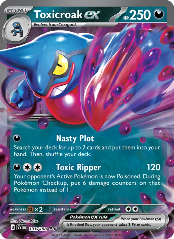 Toxicroak ex, Scarlet & Violet #131