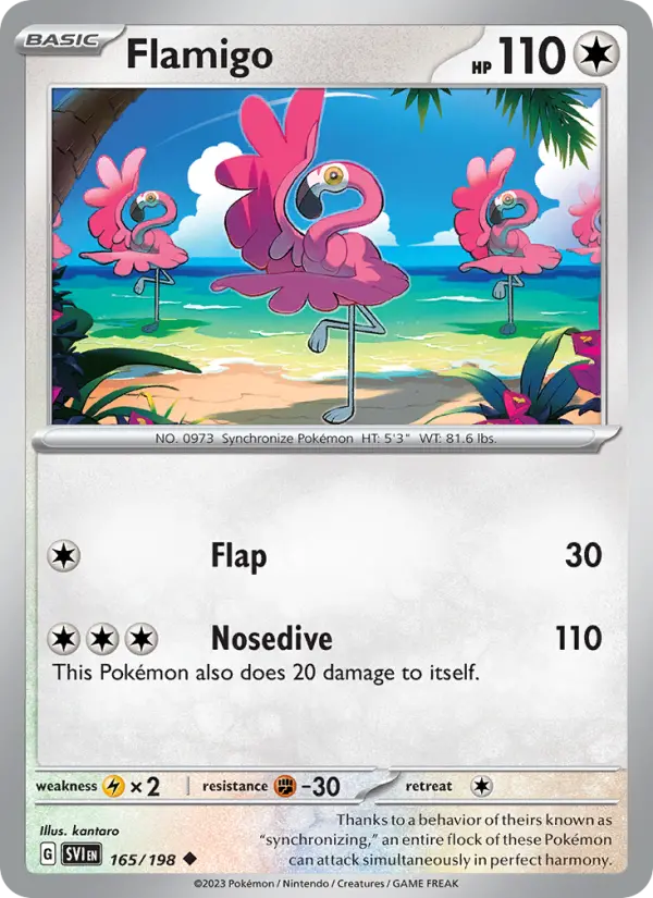 Flamigo, Scarlet & Violet #165