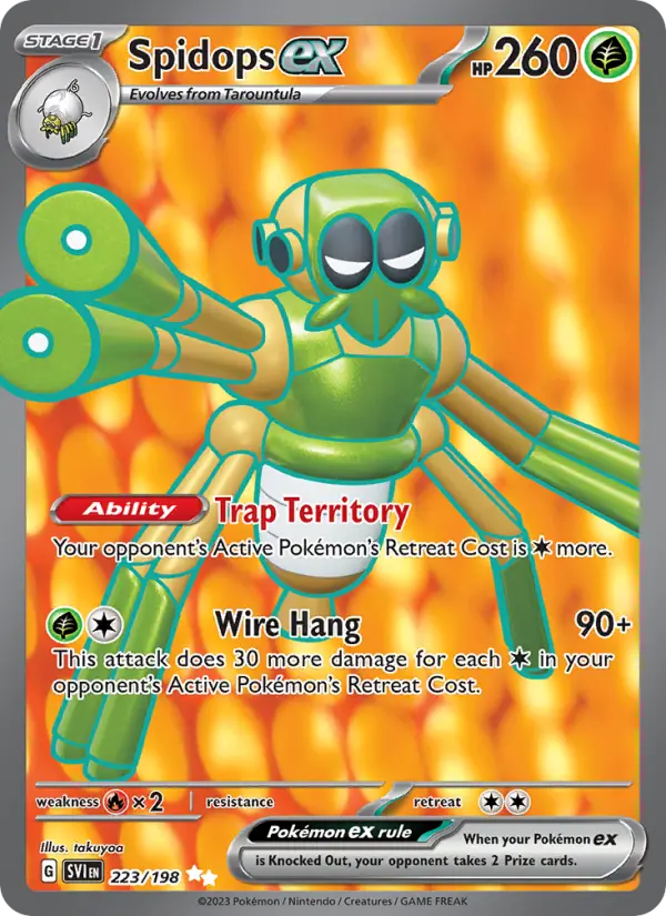 Spidops ex, Scarlet & Violet #223