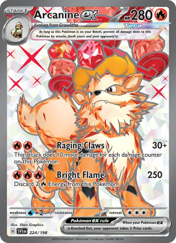 Arcanine ex, Scarlet & Violet #224