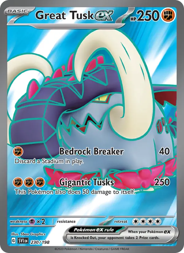 Great Tusk ex, Scarlet & Violet #230